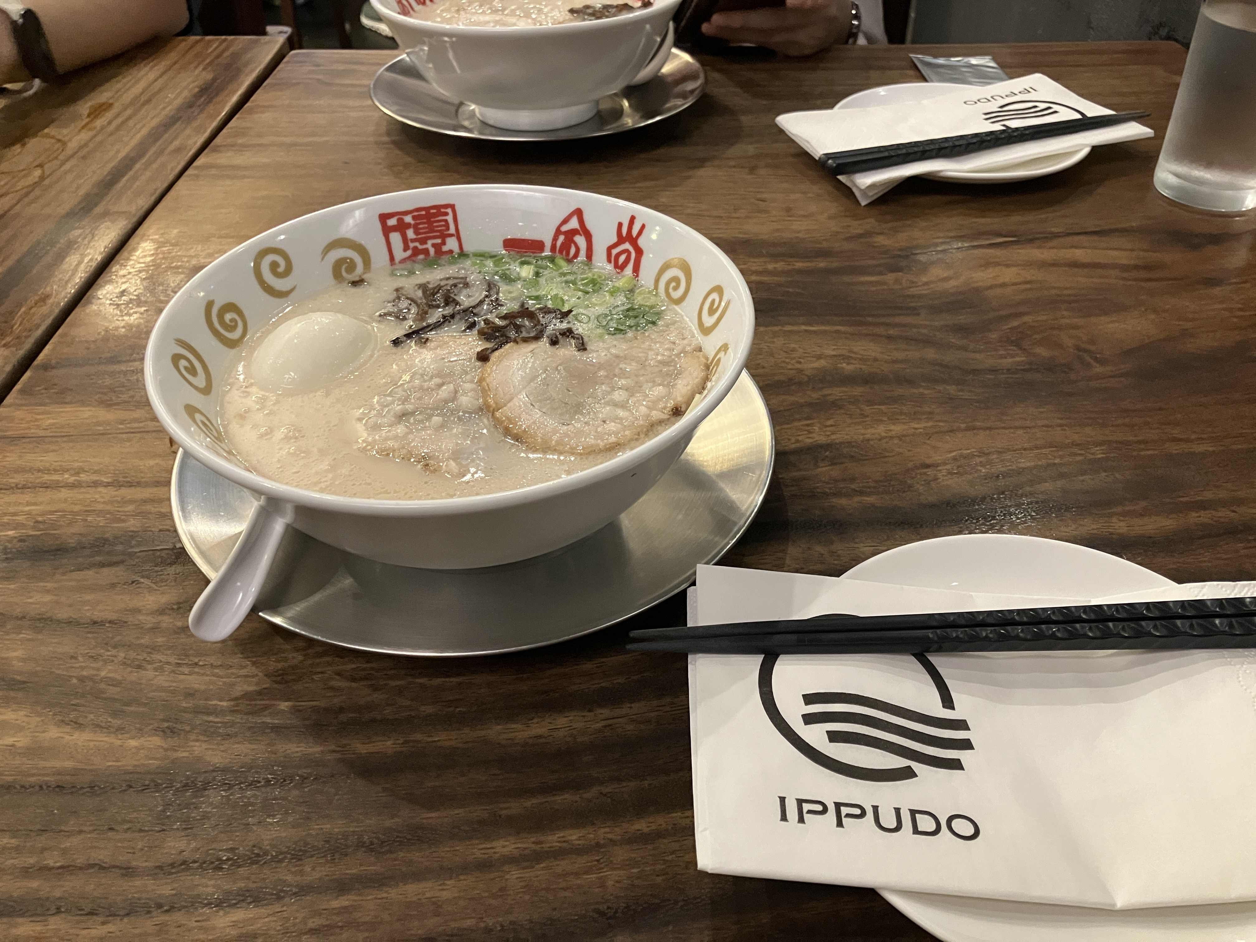 一風堂は日本と変わらない味でした