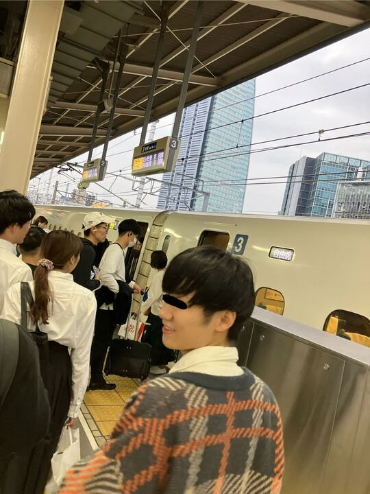 新幹線に乗り込む!